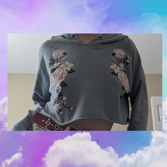 Urban Planet~ Cropped Hoodie - Picture 3 of 3